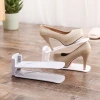 Creative plain double-layer adjustable simple shoe rack Specification image